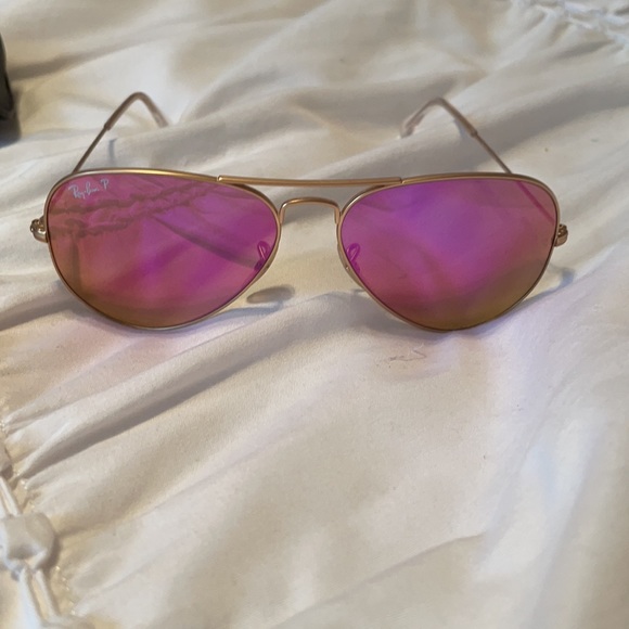 Polarized pink ray bans